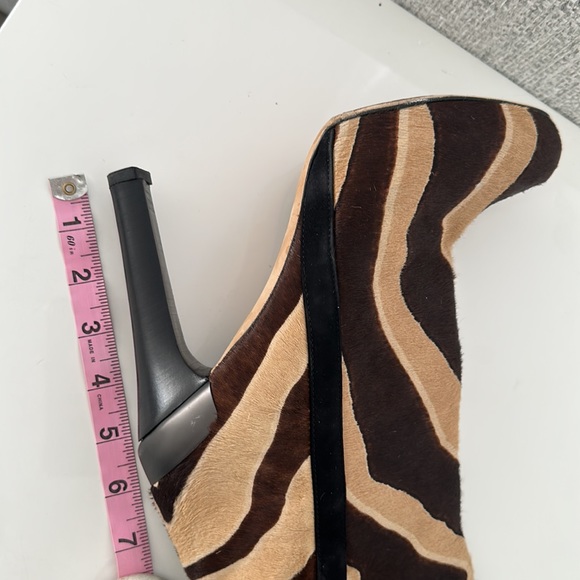 Fendi Boots, real leather, zebra print, pony fur - Picture 6 of 7